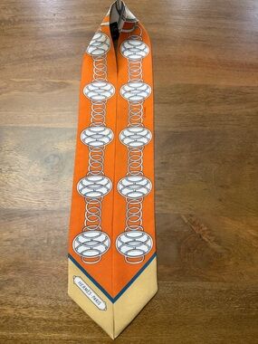 Hermès Lift Profile Twilly Orange Silk